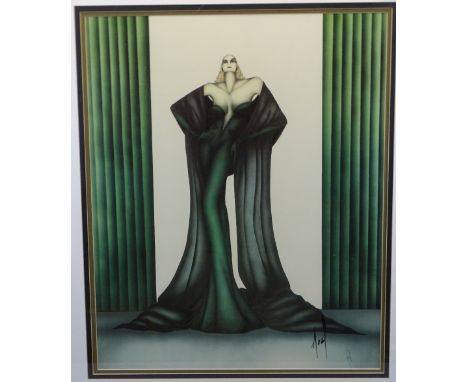 NOEL SUAREZ print - 'Ms Personality', framed, 63 x 51.5cms