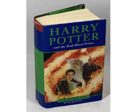 J K ROWLING - Harry Potter and The Half Blood Prince, First Edition with original dust jacket and misprint, P99 - eleven owls