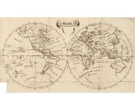 Manuscript Geography. A New Treatise on Geography and Astronomy, manuscript, c. 1800, 174 pages including 25 pen and ink maps