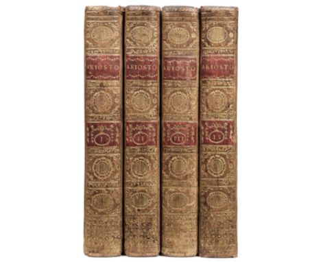 Baskerville Press. Orlando Furioso di Lodovico Ariosto, 4 volumes, Birmingham: Da' Torchj di G. Baskerville: Per P. Molini Li