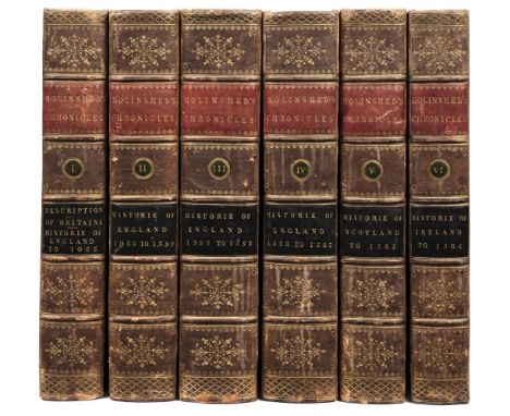 Holinshed (Raphael). Holinshed's Chronicle of England, Scotland, and Ireland, 6 volumes, London: J. Johnson, F. C. and J. Riv