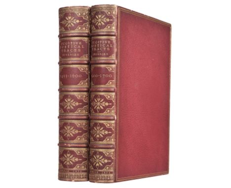 [Hazlitt, William Carew]. Fugitive Tracts written in verse which illustrate the condition of Religious and Political feeling 