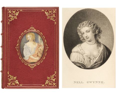 Cosway-style binding. Charles the Second, by John Heneage Jesse, London: Arthur L. Humphreys, 1902, extra-illustrated with 12