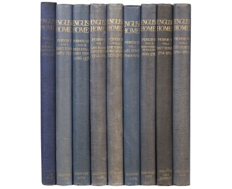 Tipping (H. Avray). English Homes, 9 volumes, London: Country Life, 1921-37, Early Tudor volume one and Late Stuart volume on