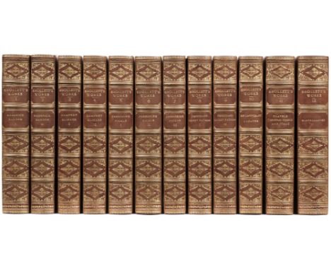 Smollett (Tobias). The Works of Tobias Smollett, with an introduction by W. E. Henley, 12 volumes, London: Archibald Constabl