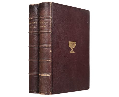 Rogers (Samuel). Italy, a Poem, Large Paper copy, London: Edward Moxon, 1838, half-title, 55 steel-engraved plates after Turn