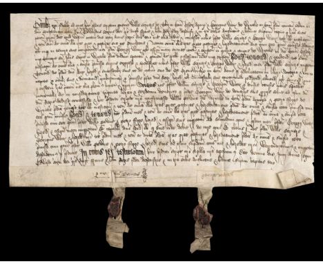* Essex Deeds. A group of 6 vellum deeds relating to lands at Tillingham, Great Tey, etc., 1462/1520, plus a fragment of a bo