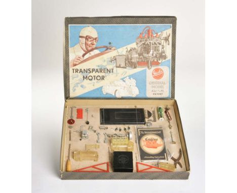 Gescha, Transparent Motor Packung, Germany, Okt, min. Altersspuren, bitte besichtigen, Gescha, Transparent Engine Box, German