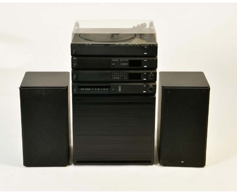 Braun, Stereoanlage C2/3, R2, CD2/3, P4 + 2 Boxen RM7 + Schrank, W.-Germany, C2, R2 + Boxen ok, P4 ohne Funktion, CD2 hakt, t