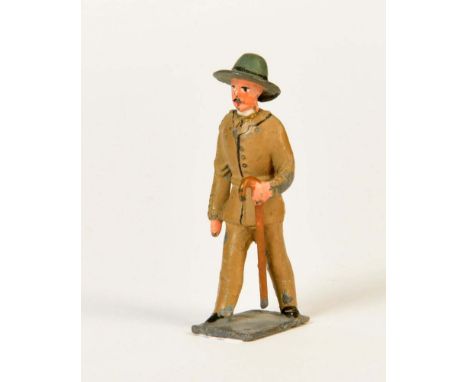 Heyde, Mann mit Spazierstock, Germany VK, 5,8 cm, min. LM, sonst guter Zustand, Heyde, Man with Walking Stick, Germany pw, mi