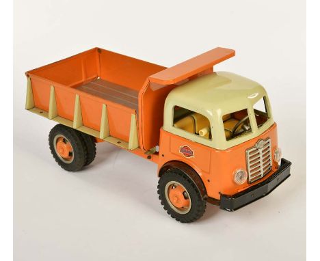 Gama, Hydraulik LKW, W.-Germany, 35 cm, Blech, Funktion ok, LM, Z 2-, Gama, Hydraulic Truck, W.-Germany, tin, function ok, pa