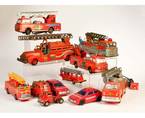Joustra, MT u.a., 10x Feuerwehr, France, Japan u.a., LM, bespielt, teilw. Mängel, bitte besichtigen, Joustra, MT a.o., 10x Fi