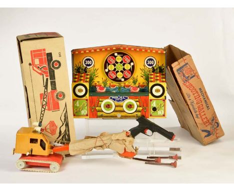 Gama, Bagger + Wyandotte, Shooting Gallery, W.-Germany, GemBw, min. LM, Okt, Z 1-2, Gama, Excavator + Wyandotte, Shooting Gal