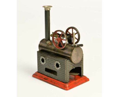 Falk, Dampfmaschine, Germany VK, 21 cm, Blech, LM, mit Brenner, Z 2, Falk, Steam Engine, Germany pw, tin, paint d., with burn