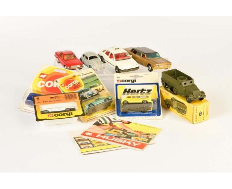 Corgi + Dinky Toys, Konvolut Fahrzeuge, England + France, 1:43, Druckguss, Z 1-2, Corgi + Dinky Toys, Bundle Vehicles, Englan