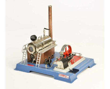 Wilesco, Dampfmaschine, W.-Germany, 34,5x29x32 cm, Blech, Z 1-, Wilesco, Steam Engine, W.-Germany, tin, C 1-