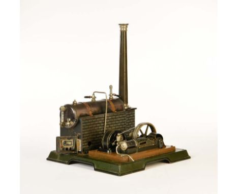 Märklin, Dampfmaschine, Germany VK, 30x31 cm, Blech, LM, RS, Z 2-3, Märklin, Steam Engine, Germany pw, tin, paint d., rust d.