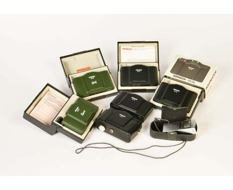 Minox, Minox 35 EL, PL, GL (2x), GT (2x), sehr guter Zustand, 4x in Originalbox, + Fernglas MD 8x16, Minox, Minox 35 EL, PL, 