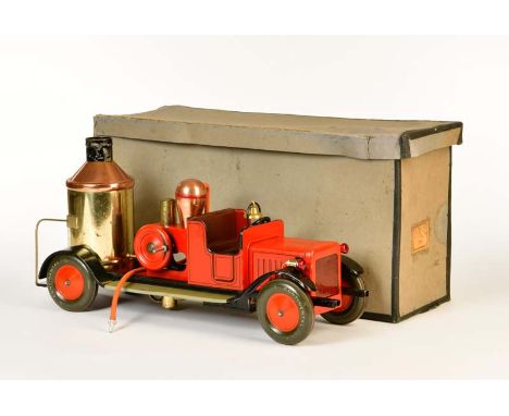 Bing, Feuerwehr 11/943, Germany VK, 51 cm, Blech, Schiebemodell, altersbedingte LM, Okt, schöner Originalzustand, Bing, Fire 