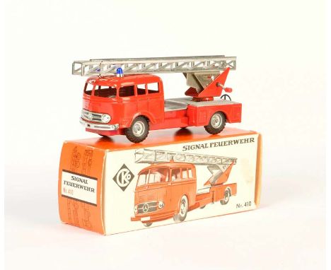 Kellermann, Feuerwehr 410, W.-Germany, 15 cm, Blech, Funktion ok, Okt  Z 1/2, Z 1, Kellermann, Fire Engine 410, W.-Germany, t