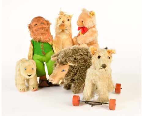 Steiff, Konvolut Tiere, W.-Germany, Z 1-3, Steiff, Bundle Animals, W.-Germany, C 1-3