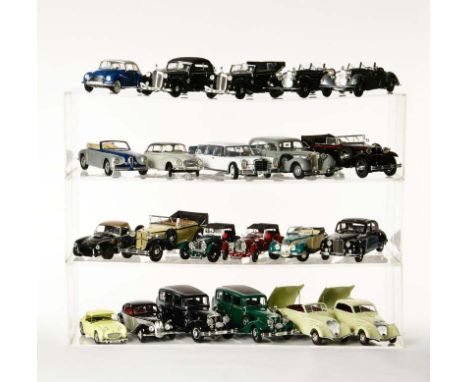 Norev, Ricko u.a., 22 Olditmer Modellautos (Bentley u.a.), 1:18, teilw. Mängel möglich, meist Z 1, kein Versand, Norev, Ricko