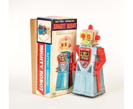 Yoshiya, Mighty Robot, Japan, 31 cm, Blech, Funktion ok, Okt Z 1, Z 1, Yoshiya, Mighty Robot, Japan, tin, function ok, box C 