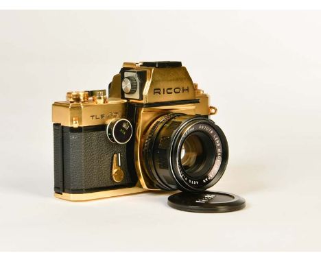 Ricoh, Spiegelreflexkamera TLS 401 vergoldet, guter Zustand, Ricoh, Reflex Camera TLS 401 gilded, good condition