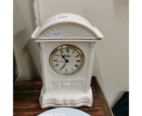 BELLEEK MANTLE CLOCK