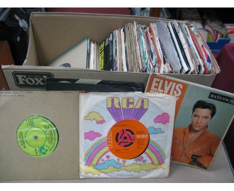 A Mixed Collection of 45's/E.P's, to include Pink Floyd, Edgar Broughton Band, David Bowie, Elvis, Spencer Davis Group, Tom P