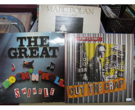 A Mixed Collection of L.P's, to include The Clash 'Story of.... vol 1', 'Cut The Crap'; Sex Pistols 'The Great Swindle'; Roll