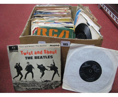 A Collection of Over One Hundred 45rpm's, to include Tamla/Motown interest, Dusty Springfield, Beatles (including E.P), Pione
