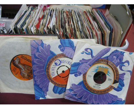 A Collection of Over One Hundred 45's, to include The Who, Byrds, The Nice, Kinks, Family, Rockin' Berries, Deep Purple, The 