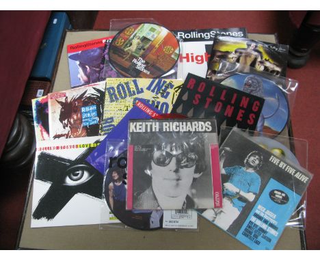 Rolling Stones Interest: Four Limited Edition 7'' Picture Discs: 'Out of Control', 'Saint of Me', 'Anybody Seen My Baby', 'I 
