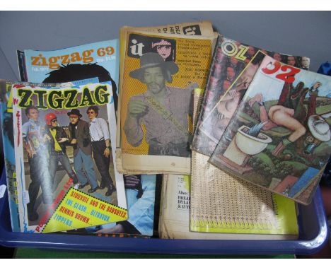 An Interesting Collection of Mostly 1970's/80's Music/Satirical Periodicals and Papers - to include OZ, 'it' (International T