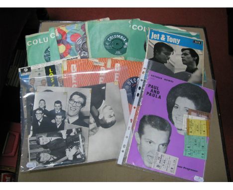 Shadows and Other 60's Memorabilia - A 1963 Jet Harris concert programme and ticket (Sheffield City Hall); colour and black a