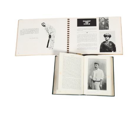 CRICKET INTEREST. Two books on Prince 'Ranji' Ranjitsinhji, the first cricketer to score over 3000 runs in one season (1899).