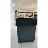 Grey Wood & Marble Sink Unit