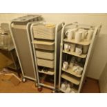 Serving Tray Trolleys x3
