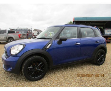 Make &amp; Model: Mini Countryman OneDate of Reg: AO66 SRUColour: Bluecc: 1598MoT: 27-10-2021Fuel Type: PETROLMileage: Transm