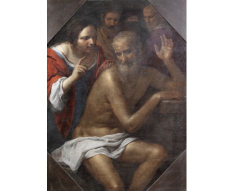 Giovanni Martinelli (Montevarchi, Arezzo before 1604-1659 Florence)Job oil on canvas, octagonal laid down on canvas116.2 x 85