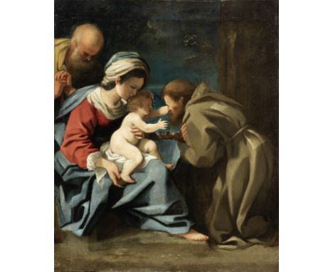 Bartolomeo Schedoni (Modena 1578-1615 Parma)The Holy Family with Saint Francis oil on canvas87.5 x 71.8cm (34 7/16 x 28 1/4in
