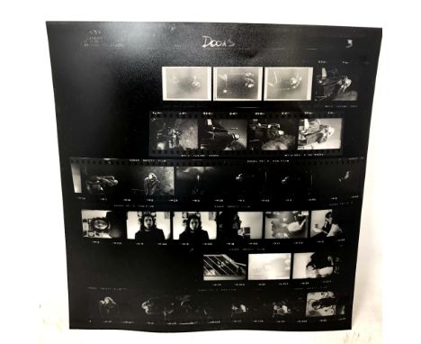 Photographer David Sygall, vintage contact sheet print of Jim Morrison and The Doors at their Fillmore East performances in 1