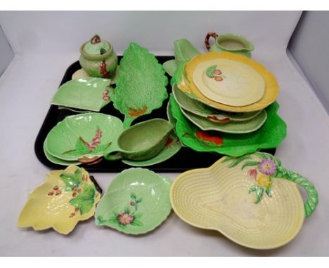 A tray containing a large quantity of Carlton ware china to include dishes, sauce boats, jugs, preserve pots etc  