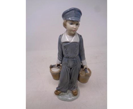 A Lladro figure, Dutch boy with pails, No. 4811 