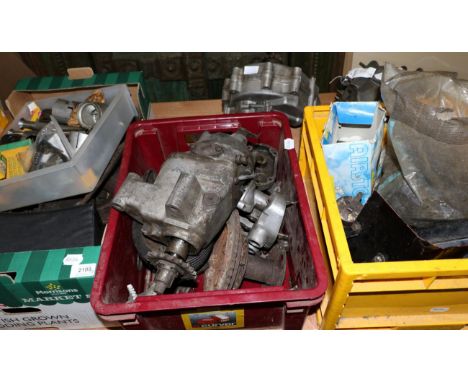 AJS Model 22 Spares Comprising; engine parts, rear hub, oil tank, inner tube and pillion seat  Buyer's premium of 20% (+VAT) 