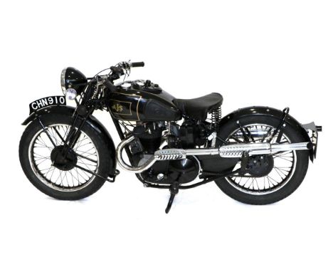 AJS Model 22 in Sport Trim 245cc Registration Number: CHN 910 Date Of First Registration: 19/06/1937 Vin/Frame Number: 4580 E