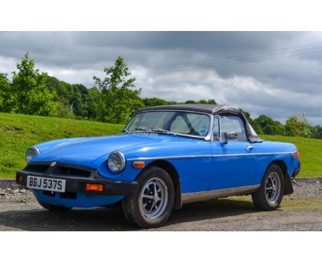 1978 MGB Roadster Registration number BBJ 537S Date of first registration 01/07/1990 Vin number GHN5UJ464410G Engine number 1