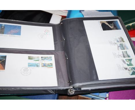 An album of first day covers from the 60's onwards