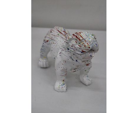 A JACKSON POLLOCK STYLE BRITISH BULLDOG